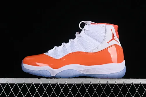 All categories Air Jordan Jordan series basketball shoes Air Jordan 11 Air Jordan 11 Retro "White orange" AJ11 Joe 11 white orange 378037-002